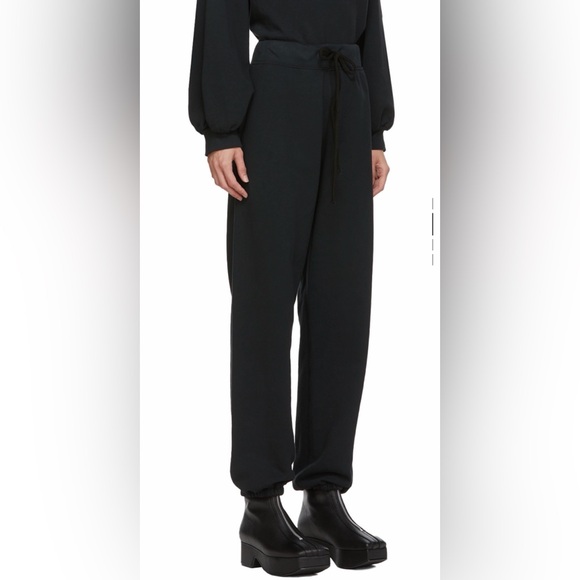 Raquel Allegra Women's Black Drawstring Pants - Picture 2 of 12